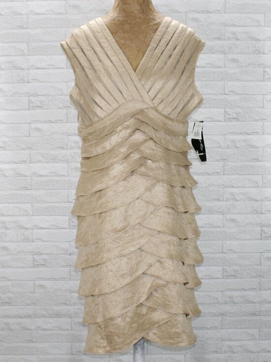 Scarlett Nite Dresses & Skirts - SCARLETT NITE Dress Sleeveless Wedding Cocktail Party Champagne Plus Size 14